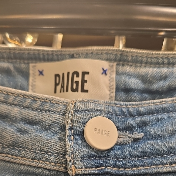 PAIGE NELLIE Denim Blue Wide Leg Jeans EUC - Picture 2 of 16